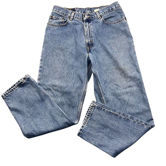 Vintage Levi's Jeans 550 Relaxed FIt Tapered Leg High Rise Mom Jeans 30" waist - Picture 5 of 11